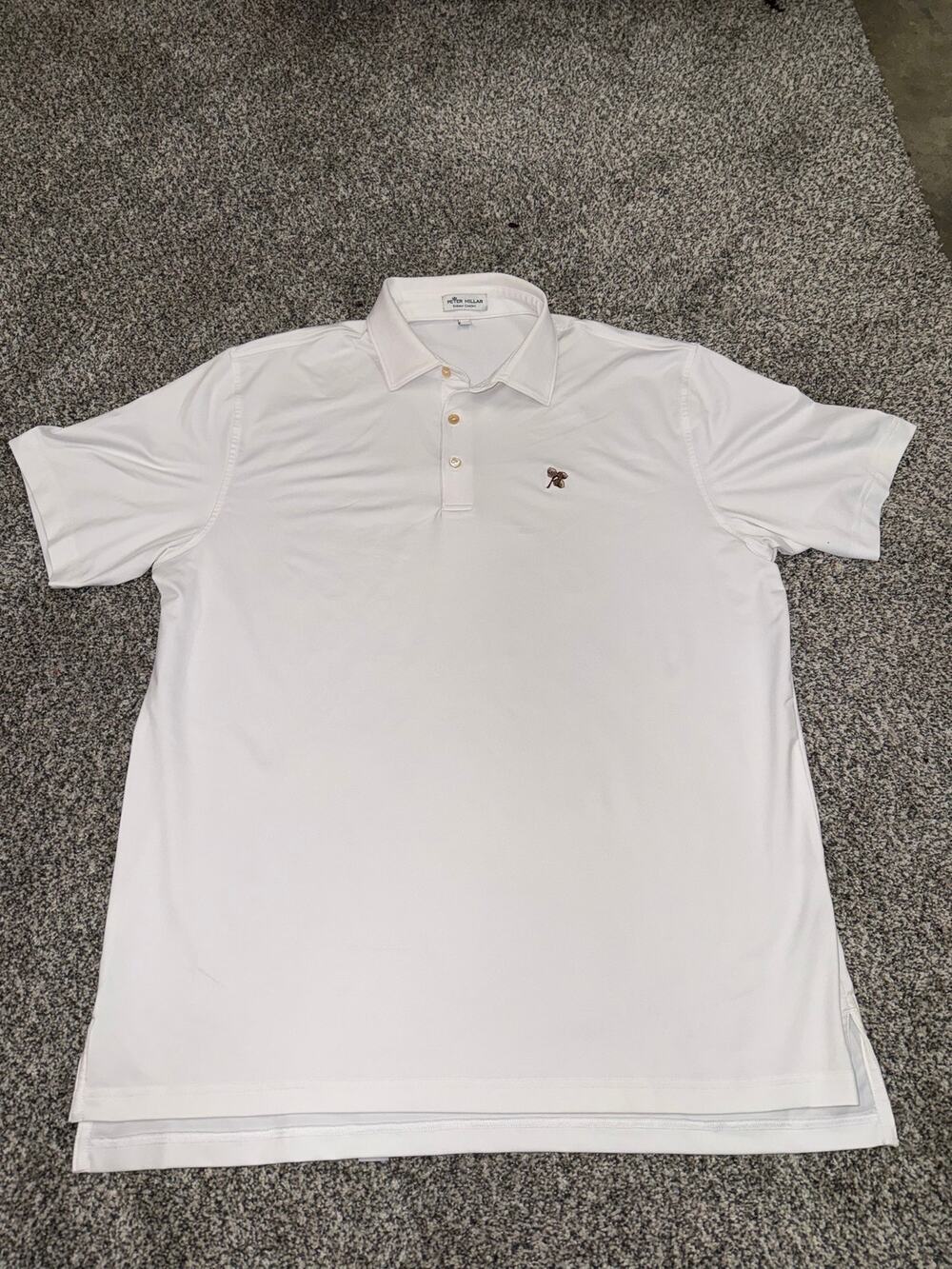 Peter Millar Summer Comfort Men’s L White Old Edwards Club Golf Polo